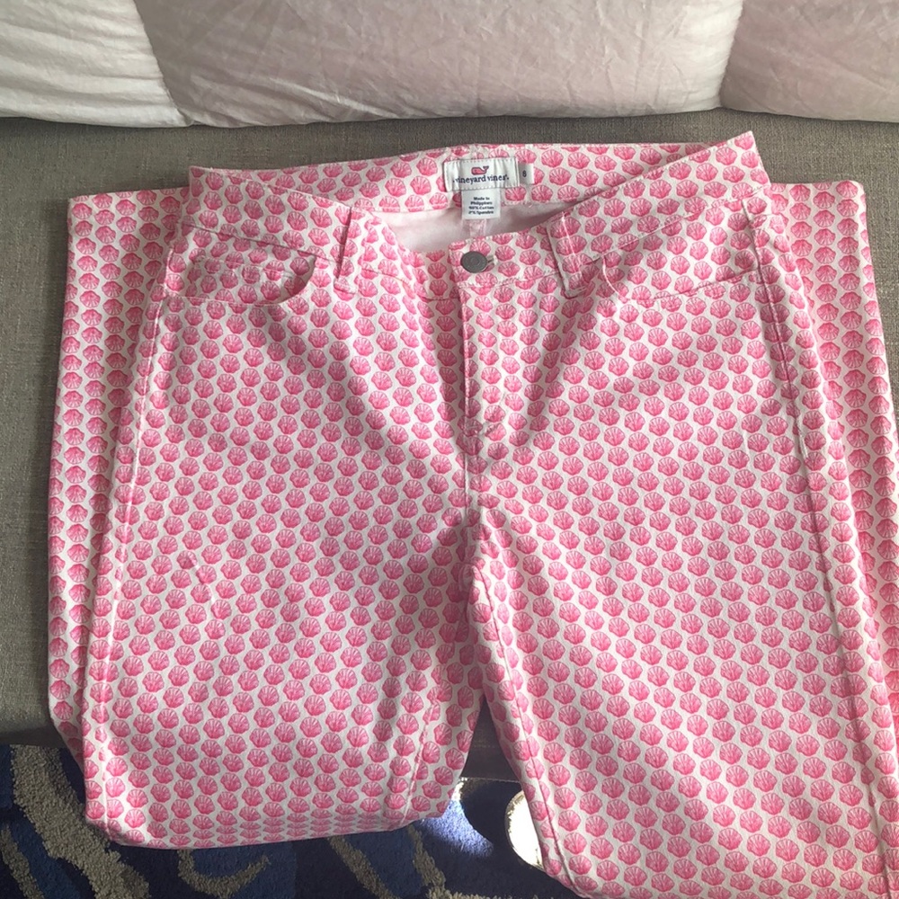 Vineyard vines size 6 pink seashell pants
